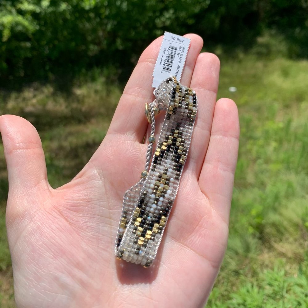 KENDRA SCOTT • Britt Gold Beaded Bracelet in Neutral Mix* - Picture 2 of 10